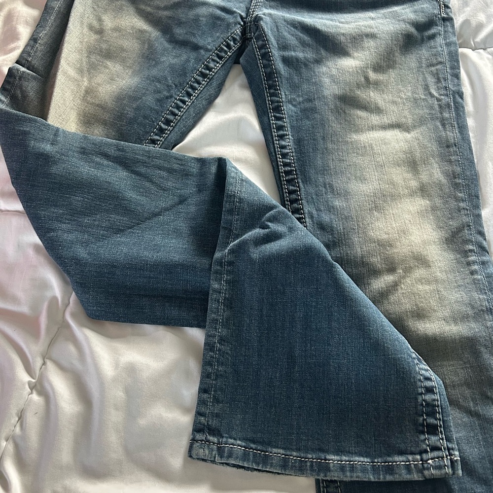 Miss Me Blue Boot Cut Jeans with Silver Accents - Picture 5 of 5